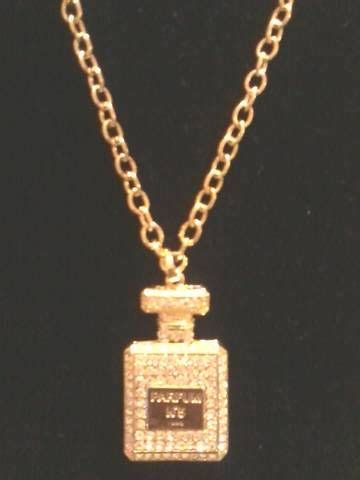 chanel bottle necklace|chanel no 5 bottle necklace.